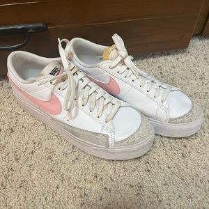 Nike low platform blazers